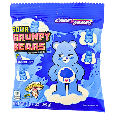 Warheads Sour Grumpy Bears 3.5oz - 12 Pack