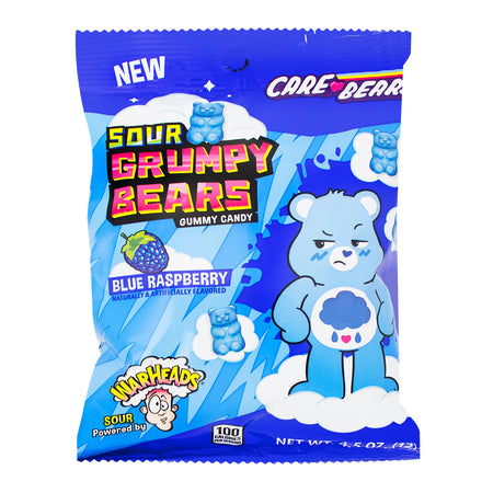 Warheads Sour Grumpy Bears 4.5oz - 12 Pack