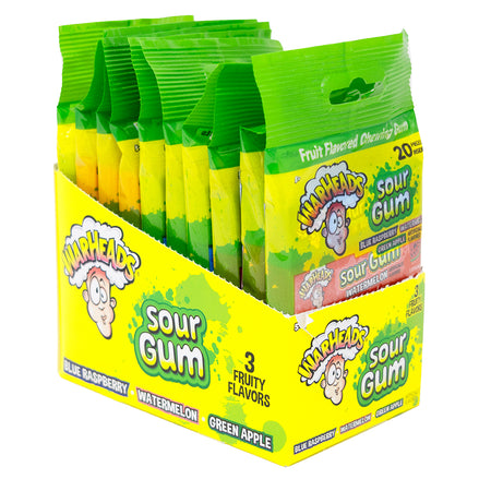 Warheads Sour Gum 4 Sticks 50g - 10 Pack