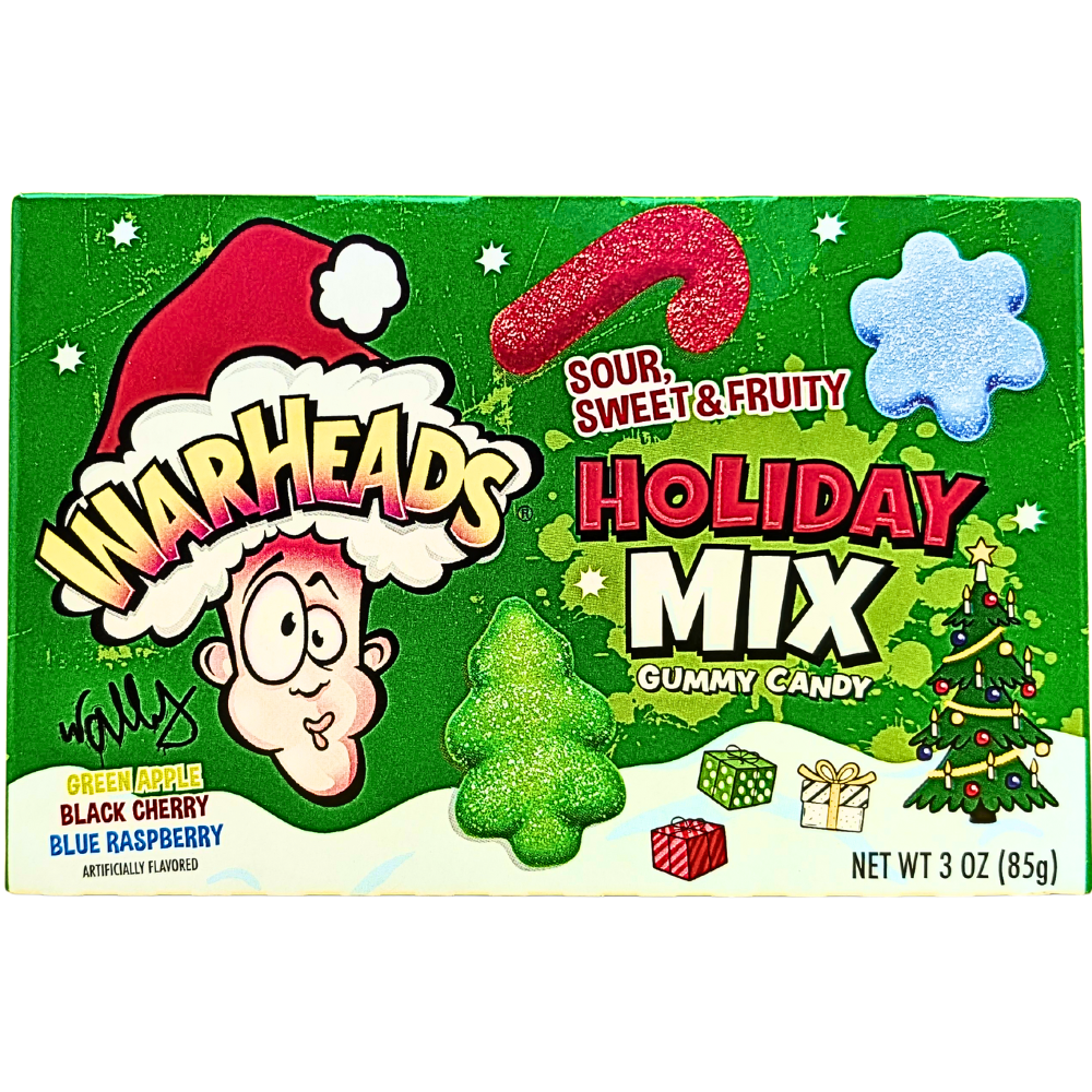 Warheads Sour Holiday Mix Gummies 3oz - 12 Pack