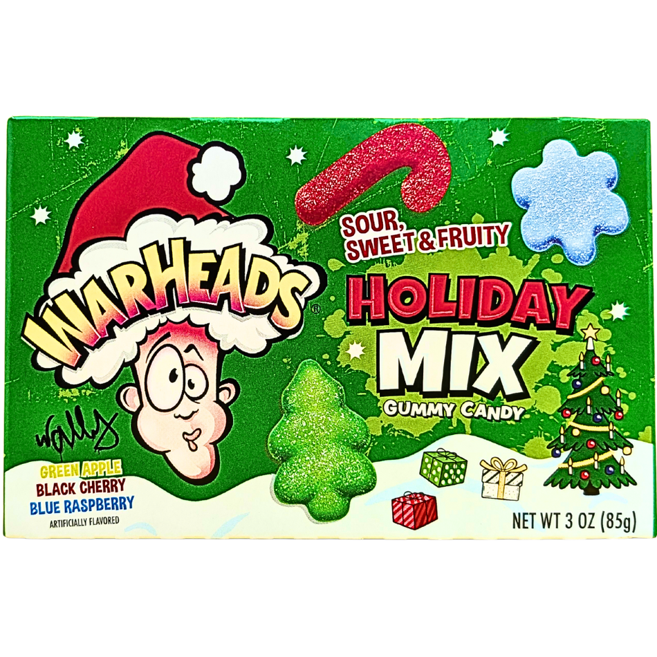 Warheads Sour Holiday Mix Gummies 3oz - 12 Pack