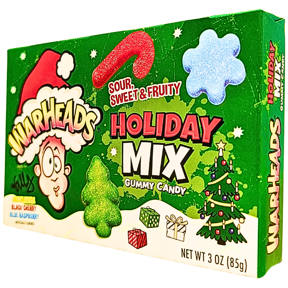 Warheads Sour Holiday Mix Gummies 3oz - 12 Pack