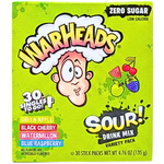 Warheads Zero Sugar Singles To Go Variety Pack 30 Pack - 6 Pack