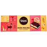 Wawel Honey & Raspberry Filled Chocolate 250g (Poland) - 12 Bars