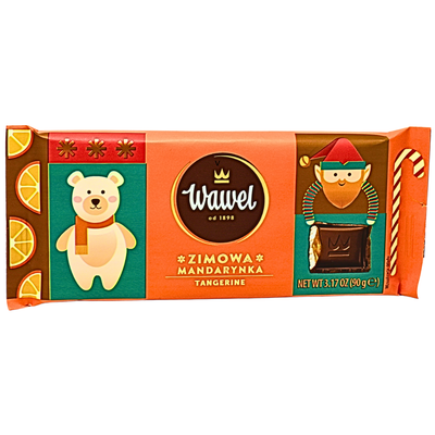 Wawel Tangerine Filled Chocolate 90g (Poland) - 19 Bars