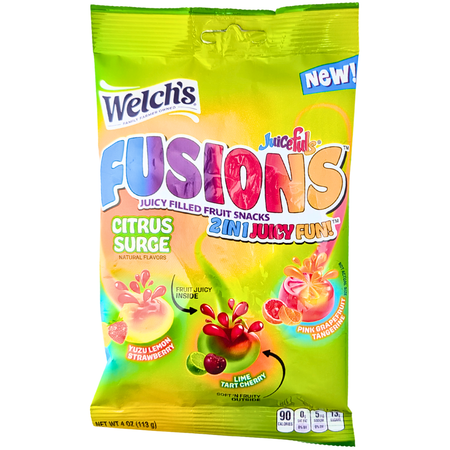 Welch's Fusions Citrus Surge 4oz - 12 Pack