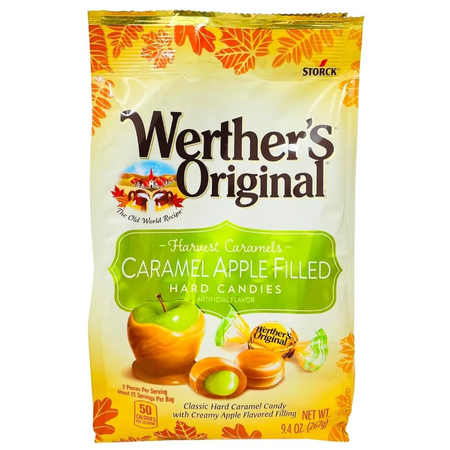 Werther's Original Caramel Apple Filled Candies 5.5oz - 12 Pack