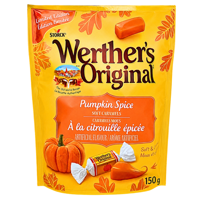 Werther's Original Soft Pumpkin Spice Caramels 150g - 10 Pack