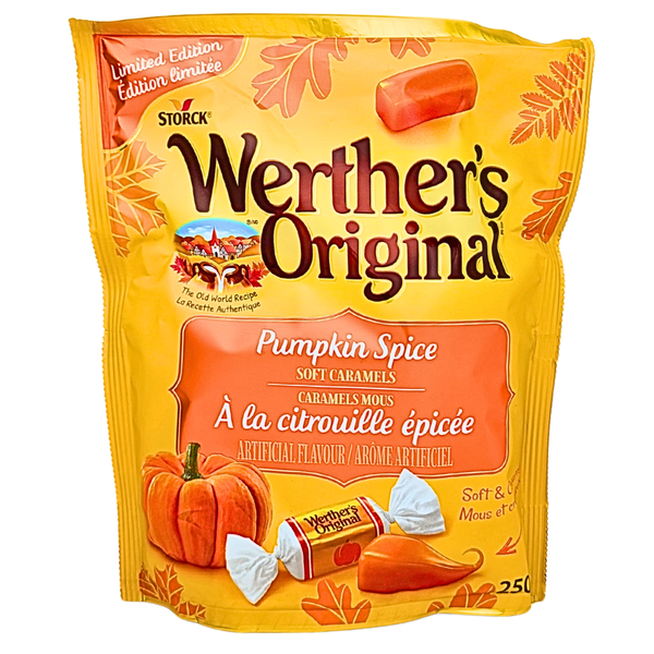 Werther's Original Soft Pumpkin Spice Caramels 250g - 12 Pack