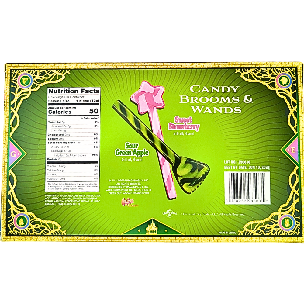 Wicked Candy Brooms & Wands 96g - 12 Pack