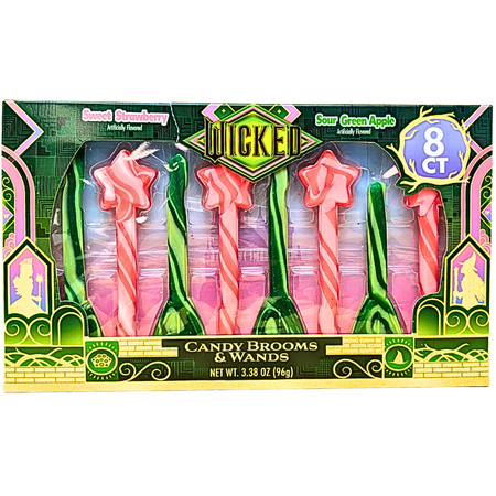 Wicked Candy Brooms & Wands 96g - 12 Pack
