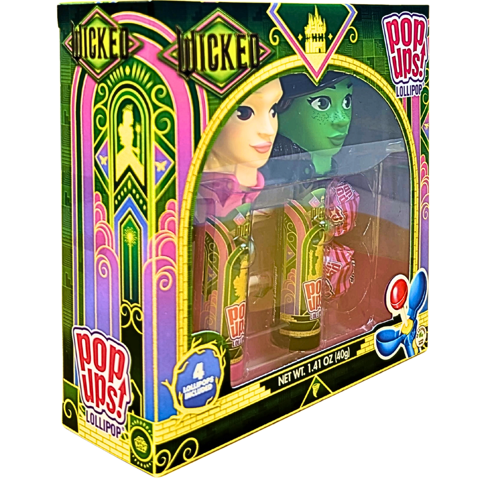 Wicked Pop Ups Lollipops 40g - 12 Pack