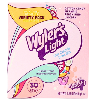 Wyler's Light Drink Mix Variety Pack Pink (30 Singles To Go) - 6 Pack