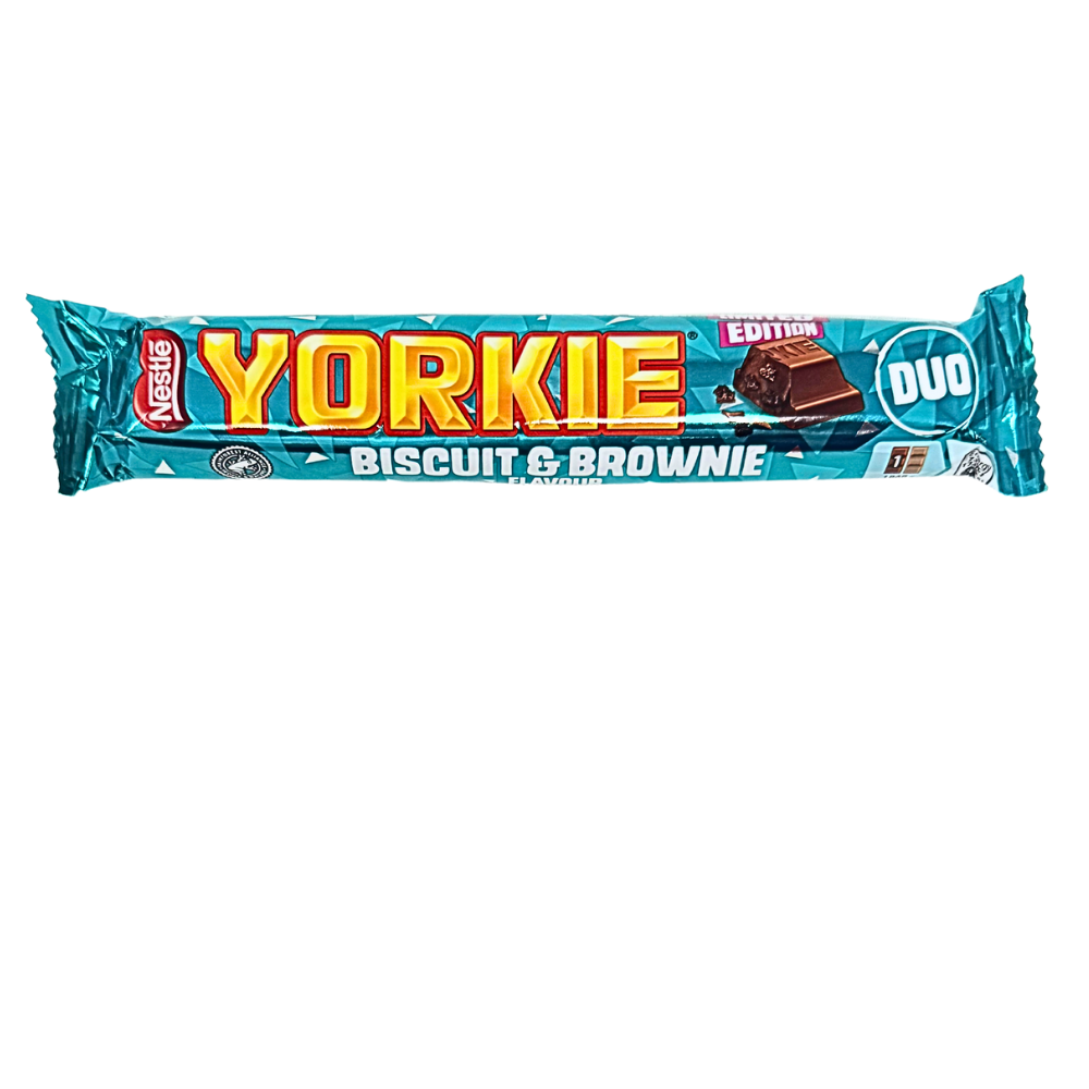 Yorkie Duo Biscuit & Brownie 66g (UK) - 24 Pack
