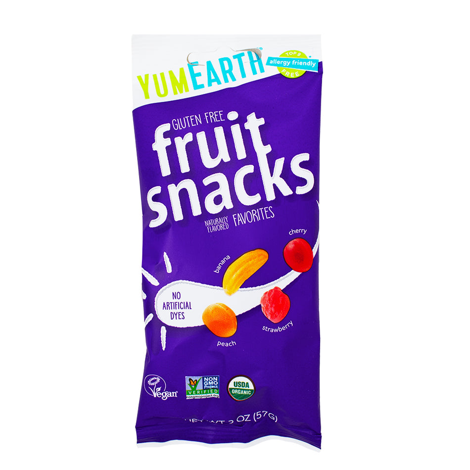 YumEarth Organic Fruit Snacks 2oz - 12 Pack