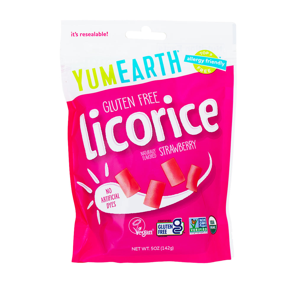 YumEarth Organic Strawberry Licorice 5oz - 6 Pack