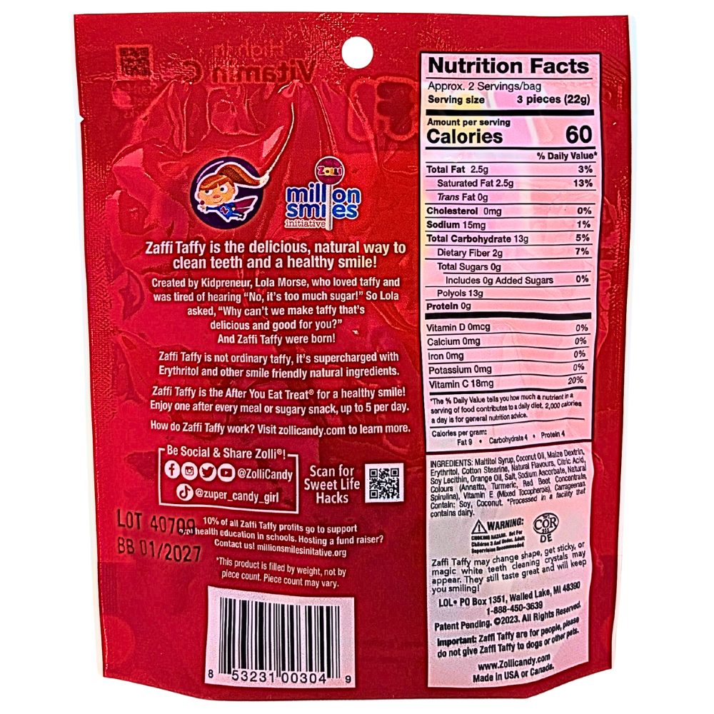 Zaffi Keto Taffy 45g - 24 Pack
