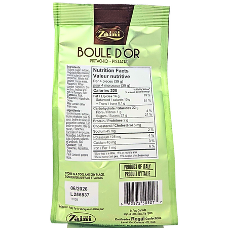 Zaini Boule D'OR Pistachio 145g - 12 Pack