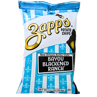 Zapp's Potato Chips Bayou Blackened Ranch 2.5oz - 10 Pack