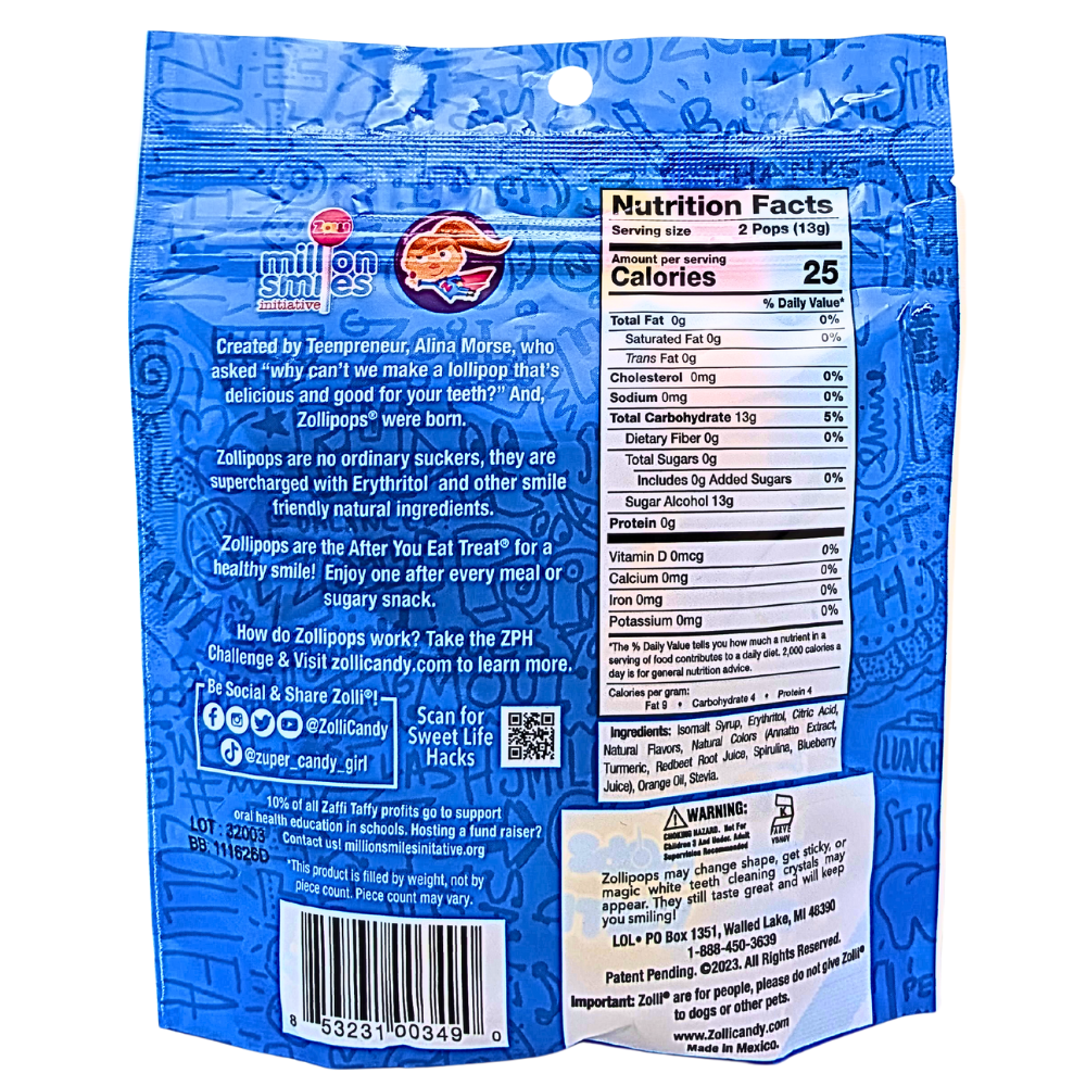 Zolli Pops 45g  - 24 Pack