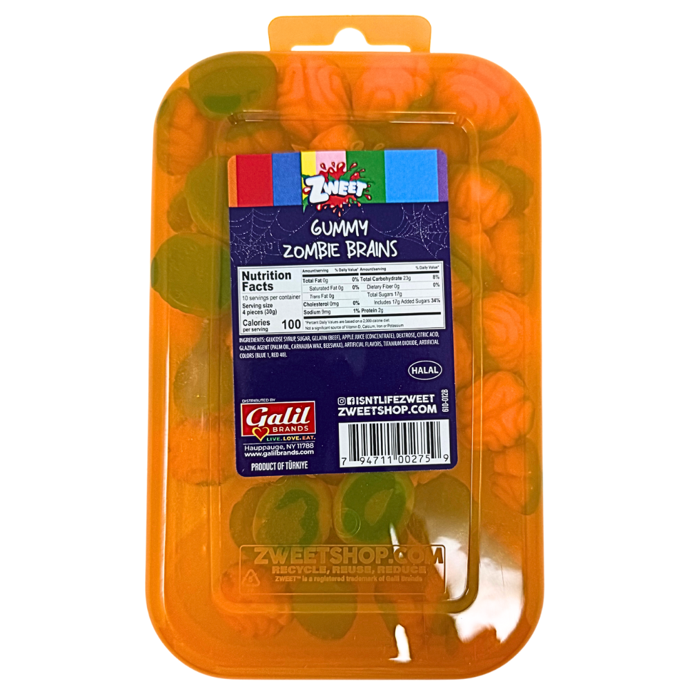 Zweet Gummies Zombie Brains 10oz - 6 Pack