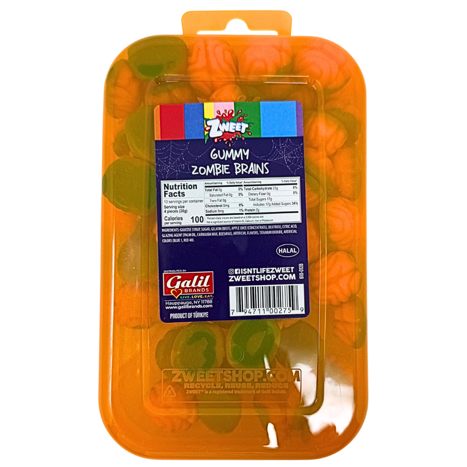Zweet Gummies Zombie Brains 10oz - 6 Pack