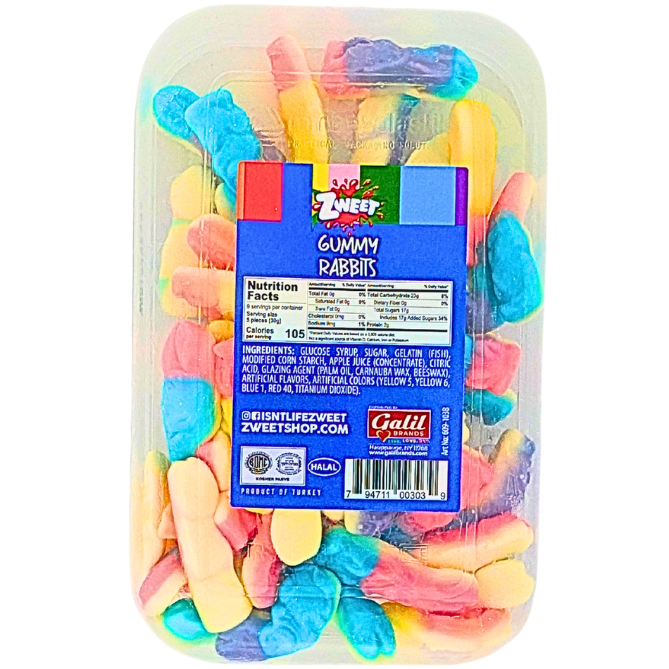 Zweet Gummies Rabbits 10oz - 6 Pack