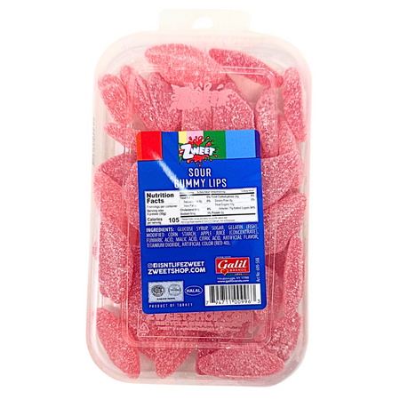 Zweet Gummies Sour Lips 10oz - 6 Pack