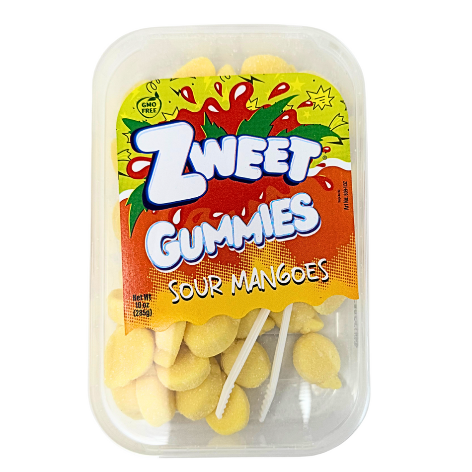 Zweet Gummies Sour Mangoes 10oz - 6 Pack