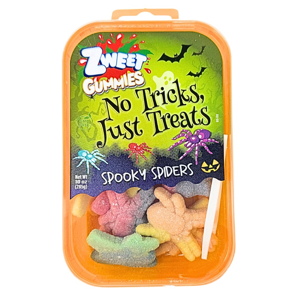 Zweet Gummies Spooky Spiders 10oz - 6 Pack