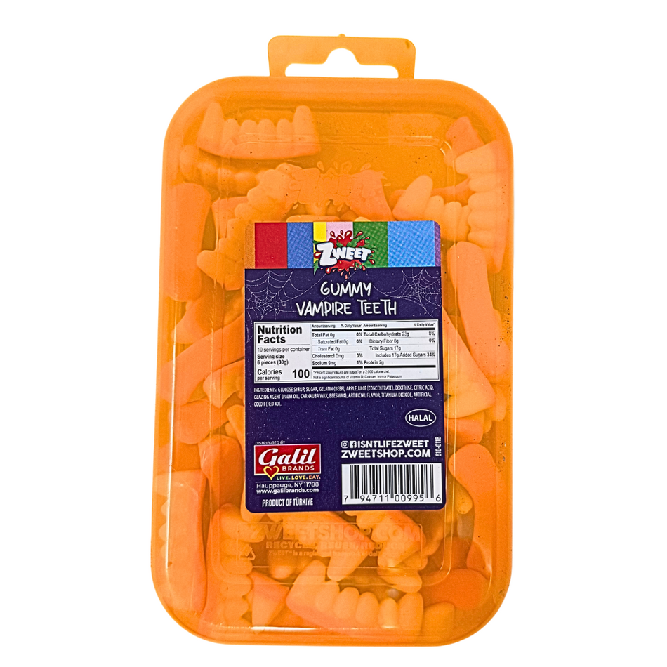 Zweet Gummies Vampire Teeth 10oz - 6 Pack