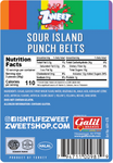 Zweet Sour Belts Island Punch 10oz - 6 Pack