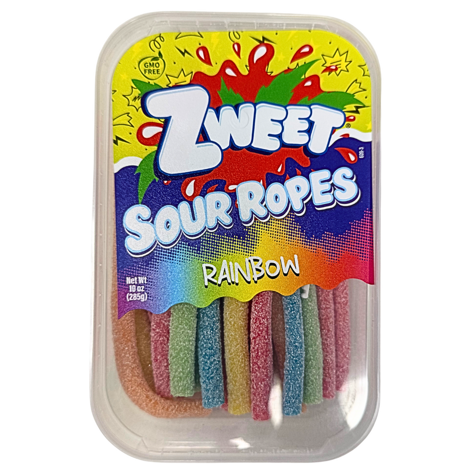 Zweet Sour Ropes Rainbow 10oz - 6 Pack