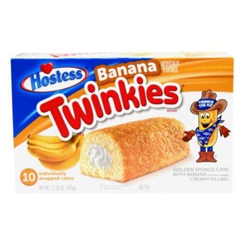 Hostess Banana Twinkies Individual - 10 Pack American Snacks