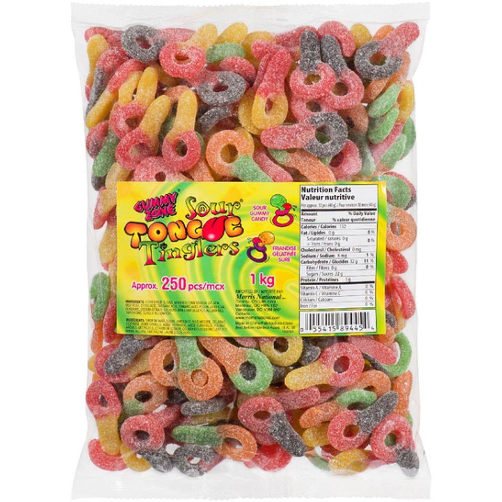 Gummy Zone Sour Tongue Tinglers-250 Pieces Sour Keys