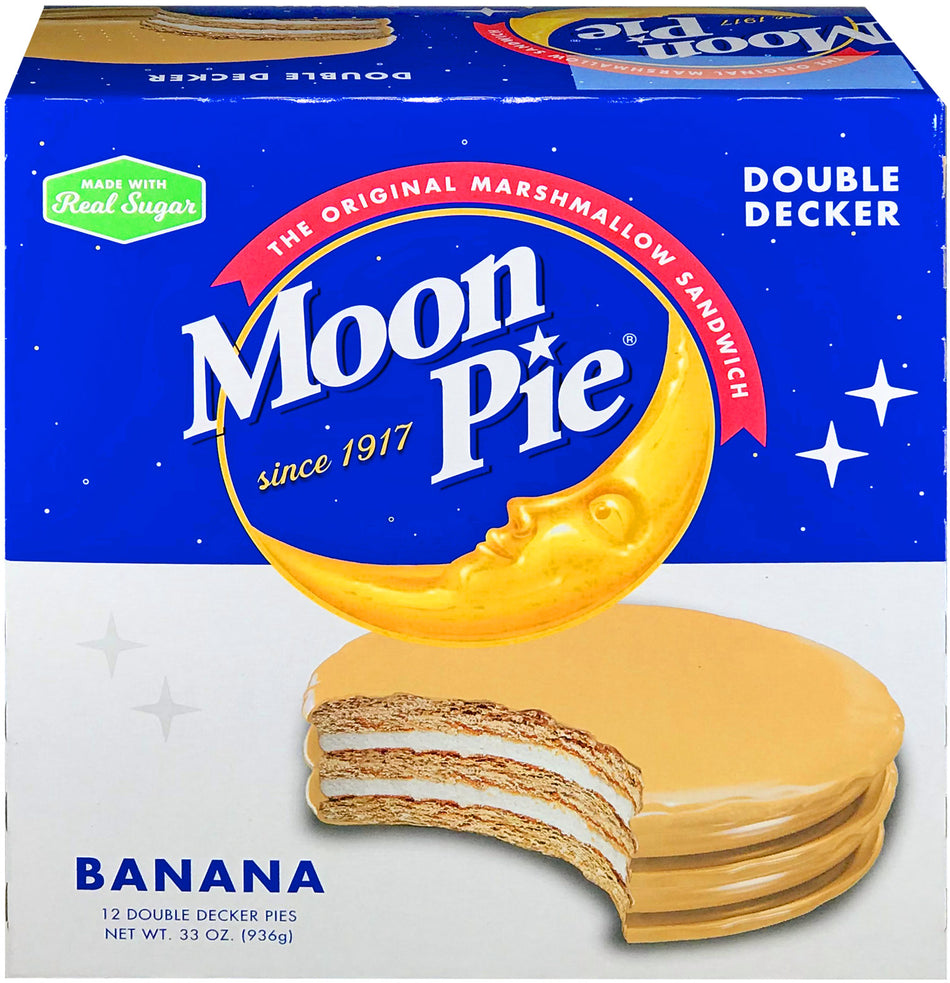 Moon Pie Banana Double Decker 2.75oz - 12CT