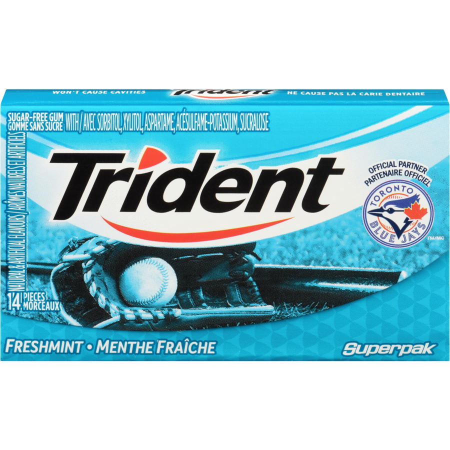Trident Freshmint 14 Piece Gum Singles