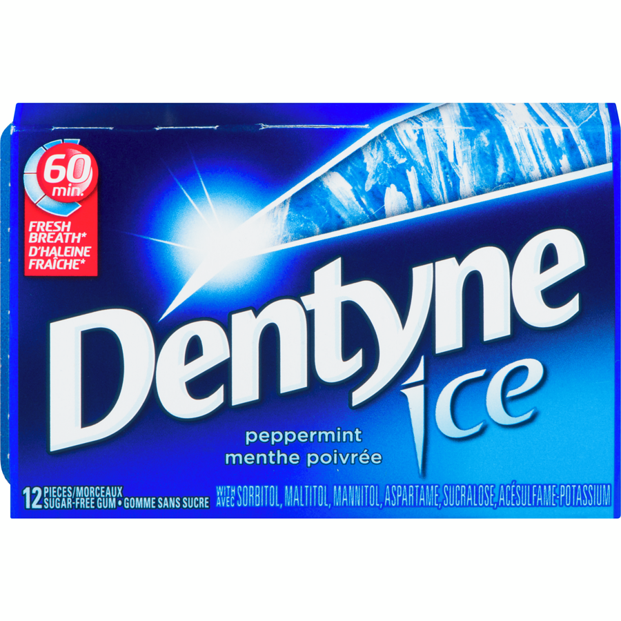 Dentyne Ice Peppermint 12 Piece Gum Singles