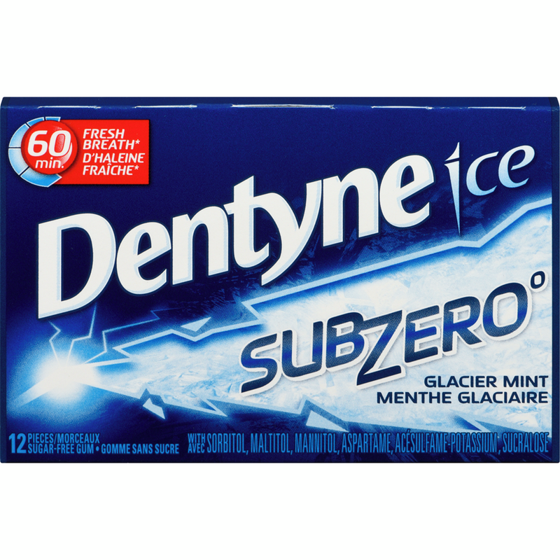 Dentyne Ice SubZero Glacier 12 Piece Gum Singles