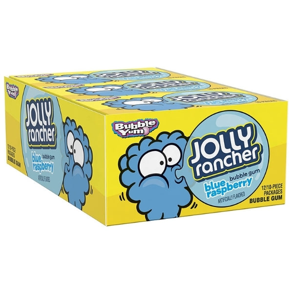 Bubble Yum Jolly Rancher Blue Raspberry Gum 2.8oz - 12 Pack