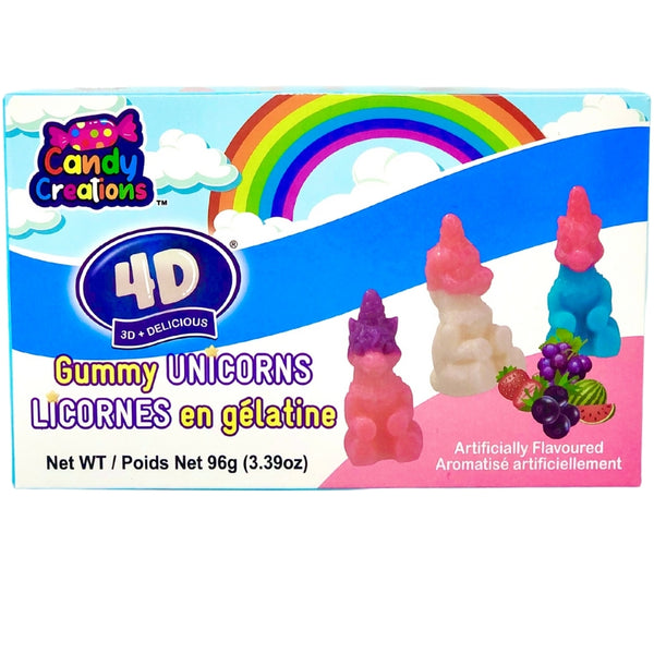 Candy Creation 4D Gummy Unicorns Theatre Box 96g - 24CT