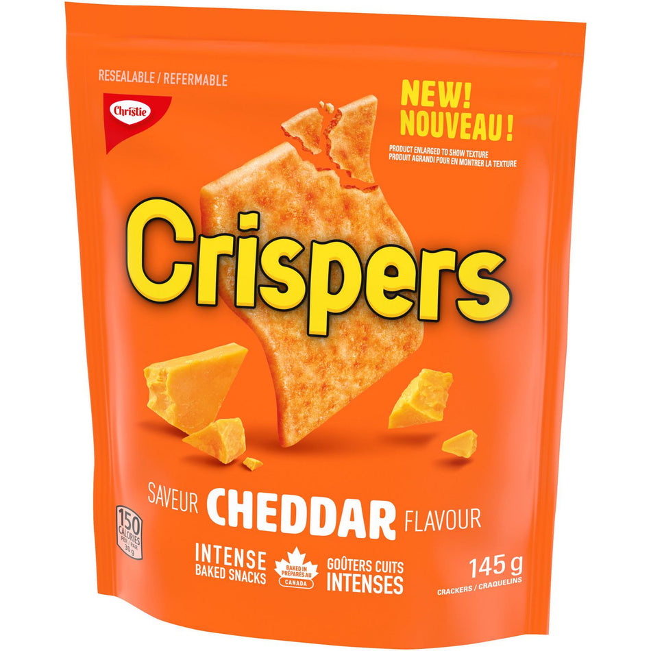 Crispers Cheddar 145g - 12 Pack