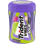 Trident Vibes Sour Berry Twist 40 Piece Gum Bottle
