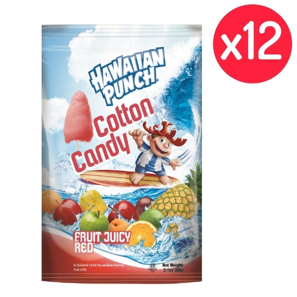 Hawaiian Punch Juicy Red Cotton Candy 3.1oz - 12 Pack