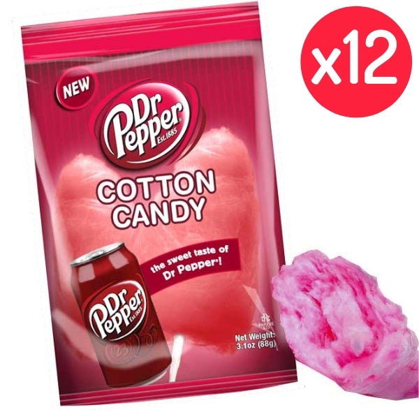 Dr. Pepper Cotton Candy 3.1oz - 12CT bulk wholesale pack