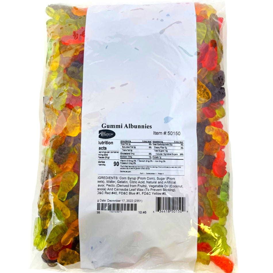 Albanese Gummy Bunnies 4.5lbs - 1 Bag
