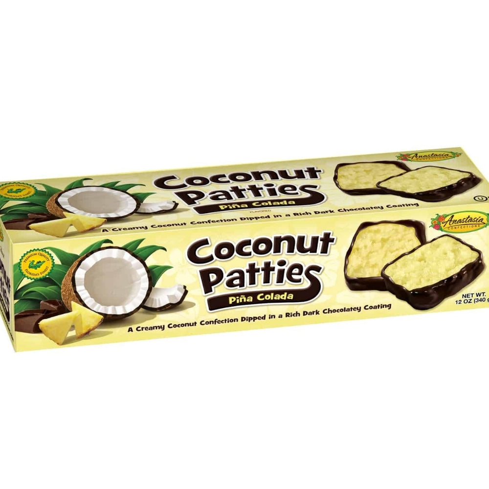 Anastasia Pina Colada Coconut Patties 76g - 20CT Buk 20 Pack 