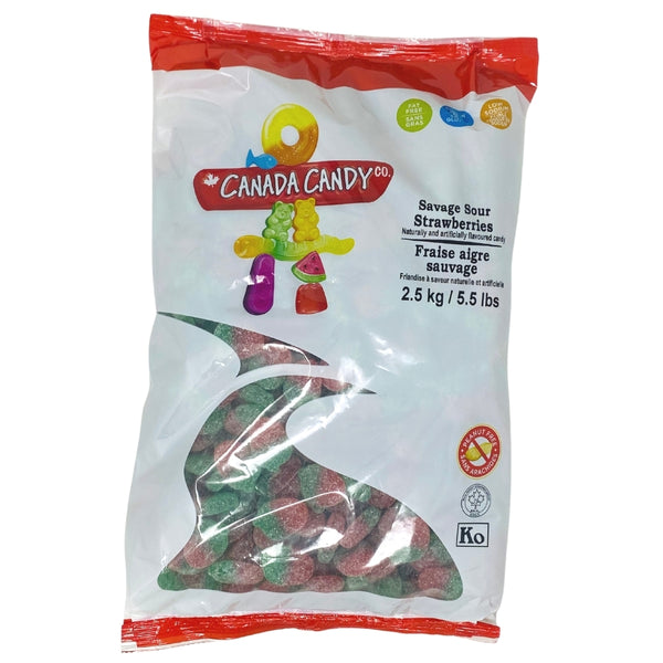 CCC Savage Sour Strawberries Gummy Candy - 2.5kg