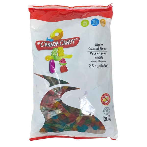CCC Wiggly Gummi Worms Candy - 2.5kg