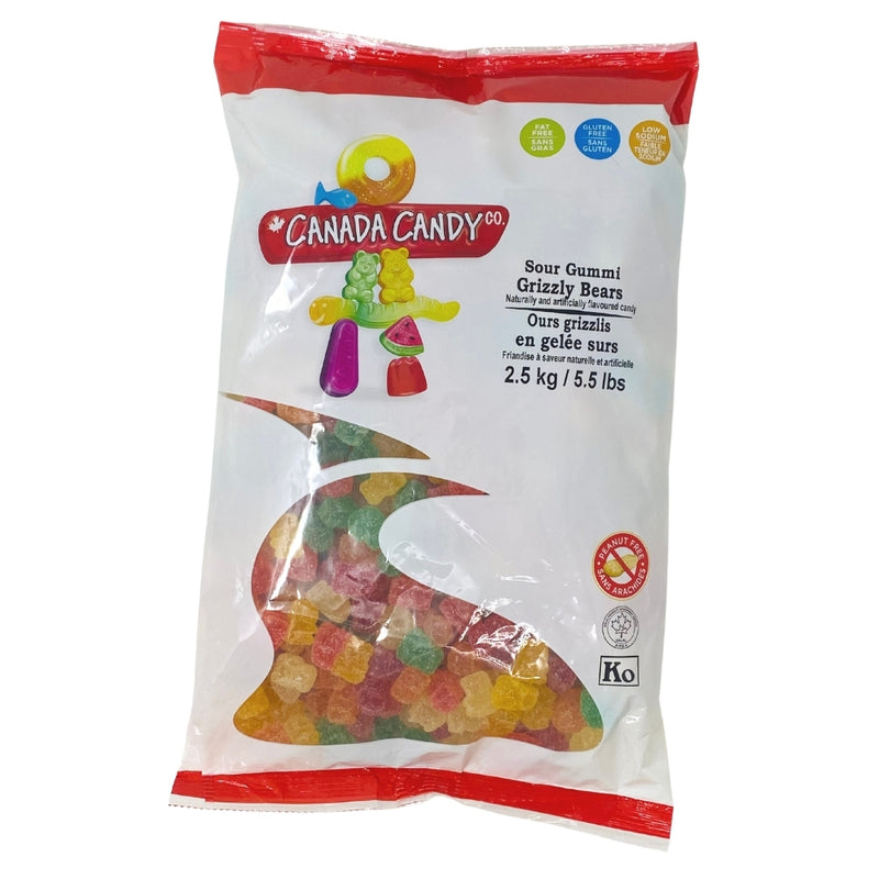 CCC Sour Gummy Grizzly Bears Candy - 2.5kg